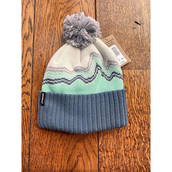 Patagonia Other - Kids Patagonia Powder Town Polyester Knit Pom Beanie Warm Hat Winter Snow Skiing